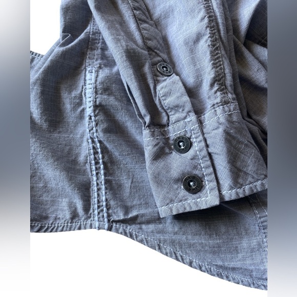 Buckle BKE Tailored Fit Gray Western Style Shirt, Men’s Size Small - Picture 4 of 7